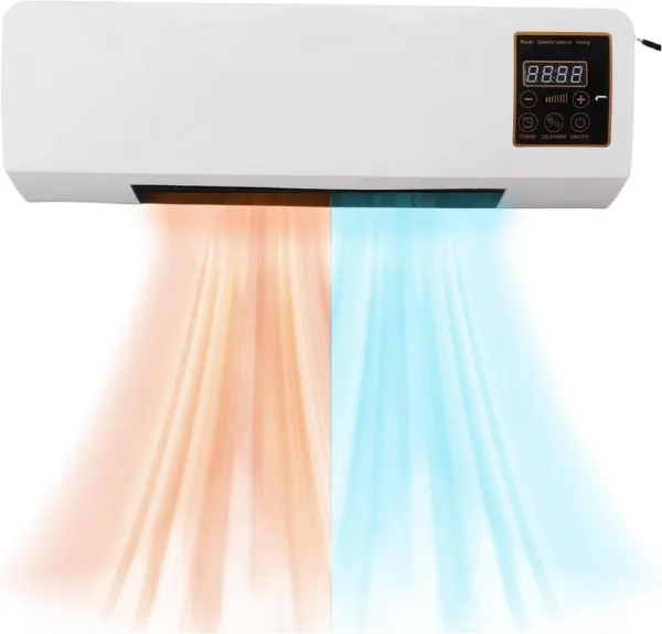 JIKRA Mini AC – Wall Mounted Mini Air Conditioner & Heater, Hot & Cool Modes