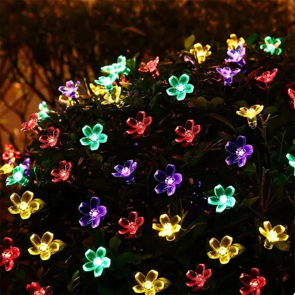 JIKRA Curtain Lights – 36 Flower LED String Lights, 12 Meter, for Window & Diwali Decoration