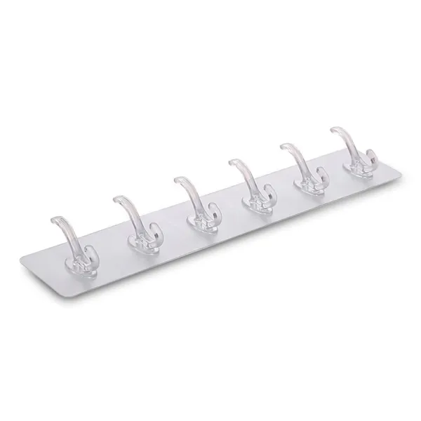 JIKRA Plug Holder – Transparent Self Adhesive 6 Row Hook, Pack of 5