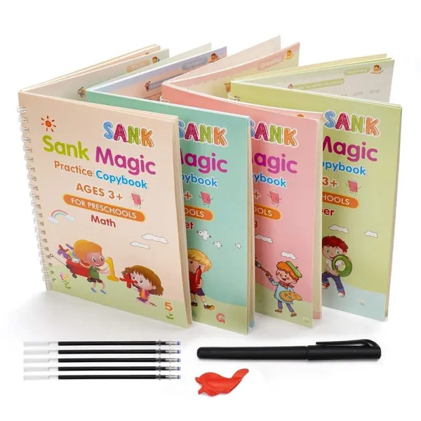 JIKRA Handwriting Practice Book – Reusable Magic Practice Book for Kids