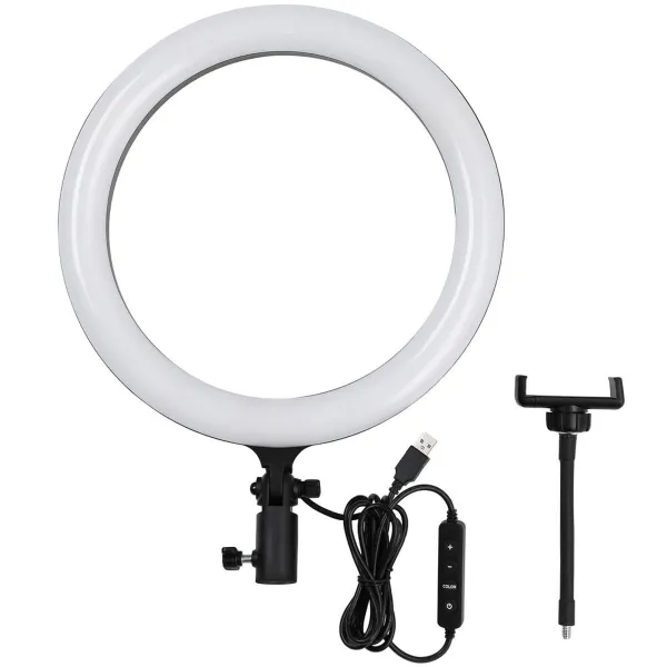JIKRA LED Ring Light – Black Ring Light for Photography & Video