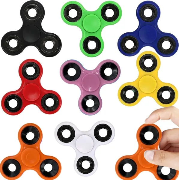 JIKRA Fidget Spinner 8 Pack – Hand Spinner Toys for Kids & Adults