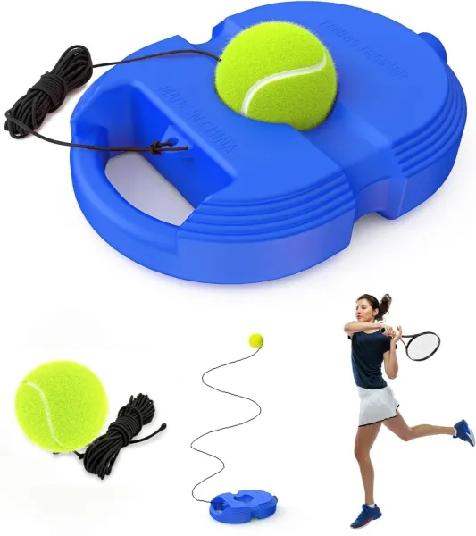JIKRA Rebound Ball – Solo Tennis Trainer with String, Practice Ball for Tennis & Cricket