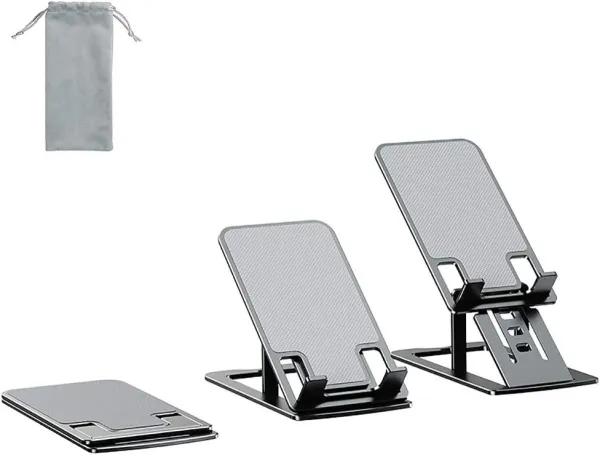 JIKRA Mobile Stand – Foldable Phone Stand for Desk, Height & Angle Adjustable