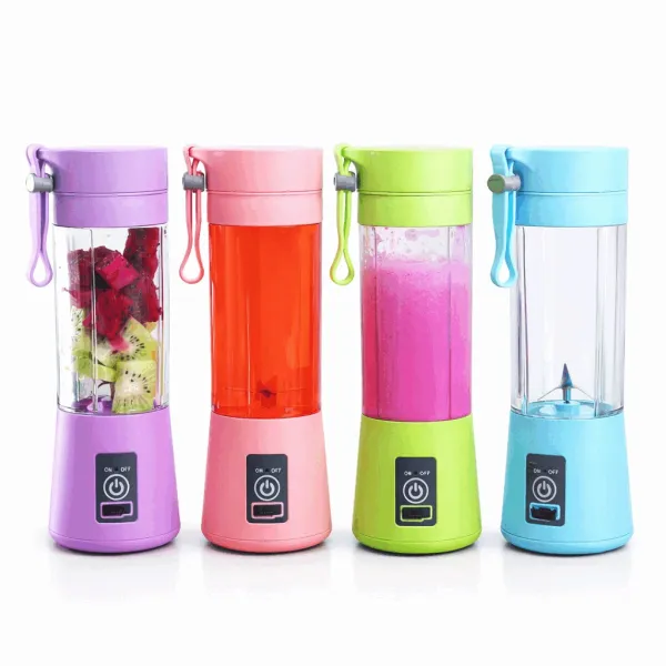 JIKRA Portable Blender – USB Rechargeable Juicer Cup with 6 Blades